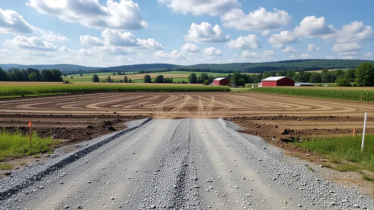 Cleared rural building lot with gravel entrance near Guelph
